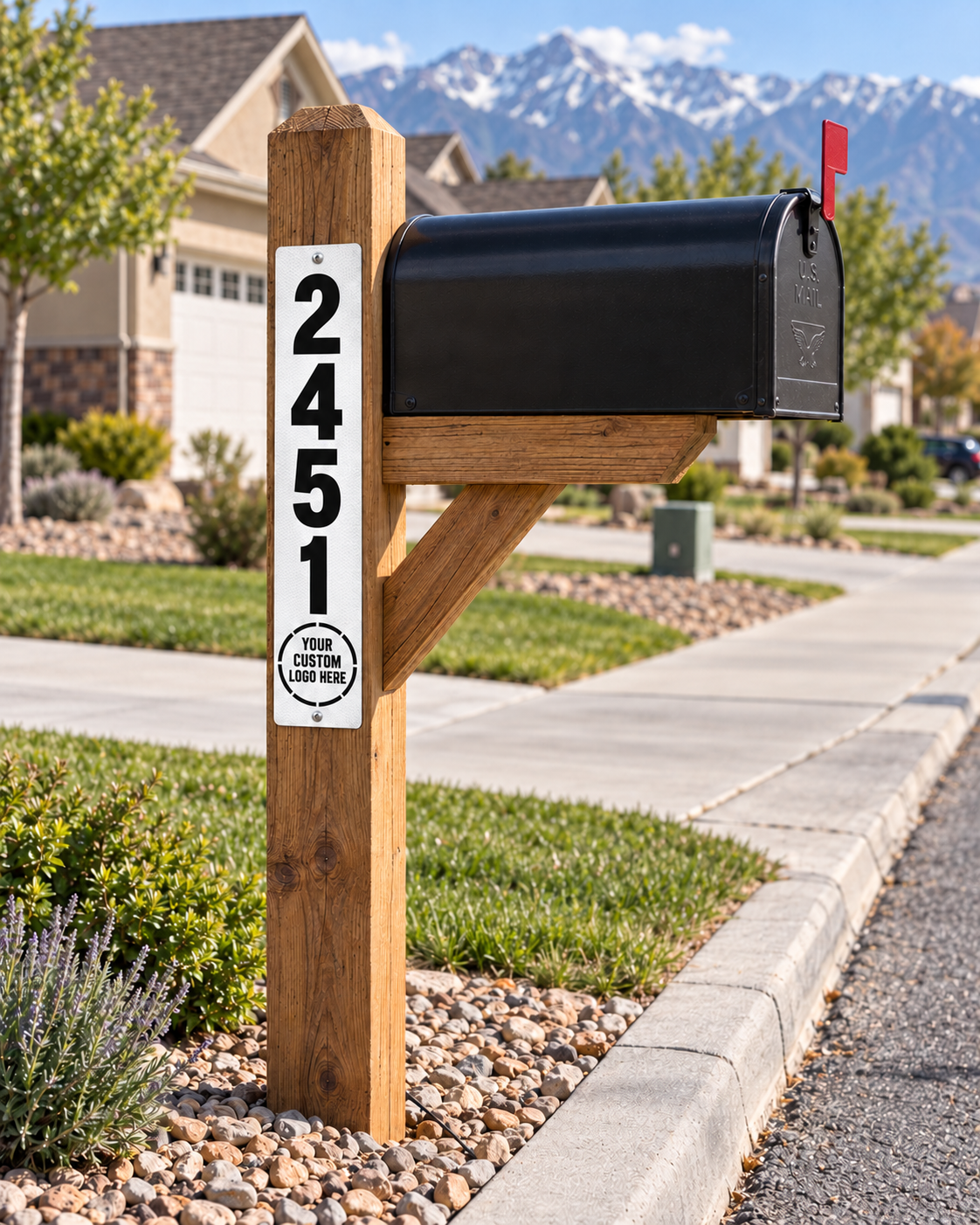 Reflective EMS Address Sign