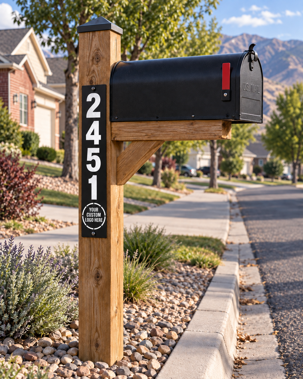 Reflective EMS Address Sign