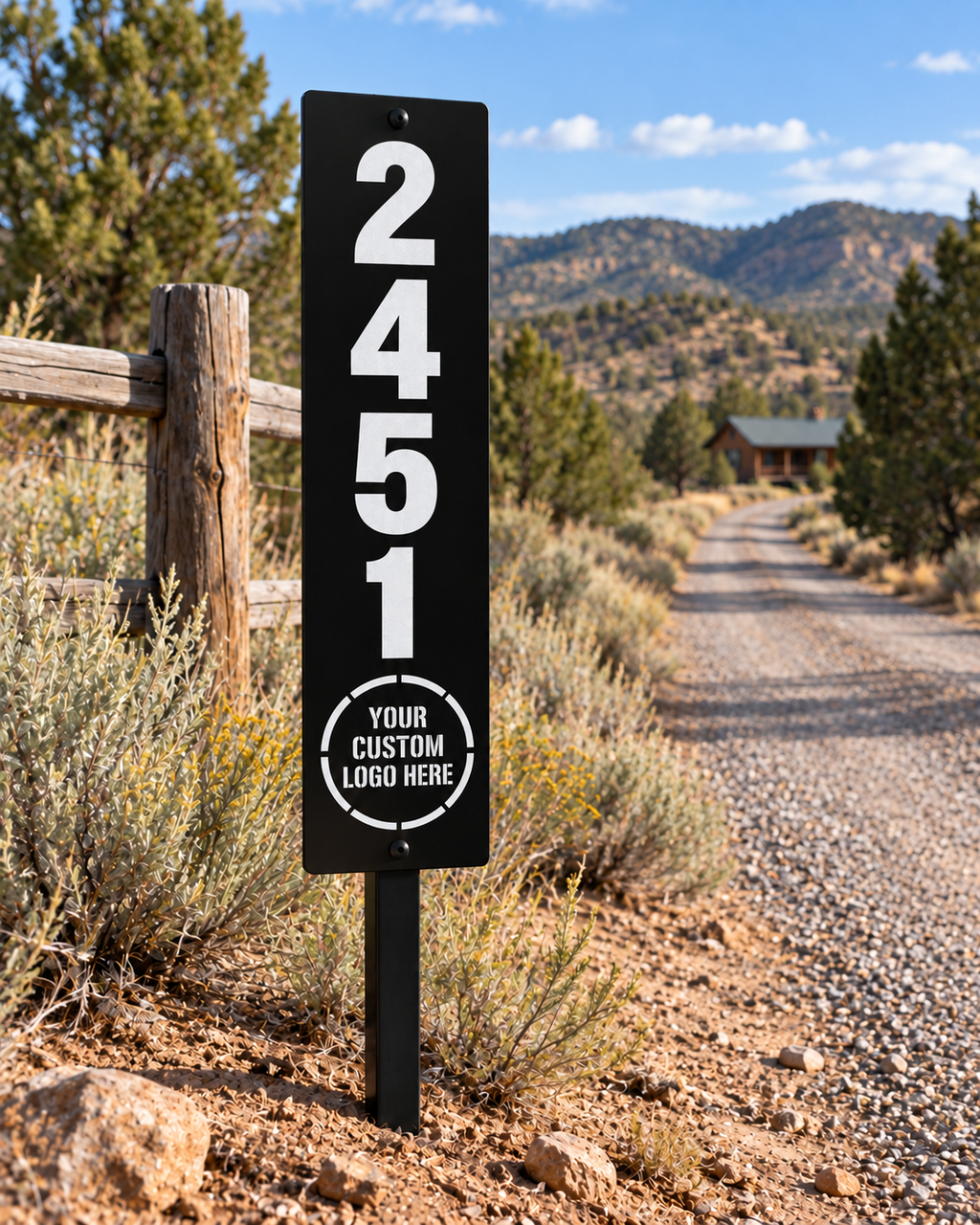 Reflective EMS Address Sign