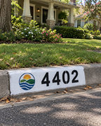Professional Curb Address Painting