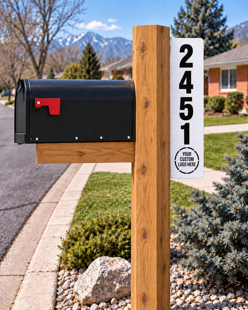 Reflective EMS Address Sign
