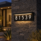 Five-Panel Solar LED Address Wall Light
