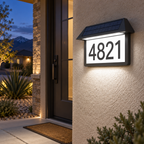 Three-Color Solar LED Address Plaque