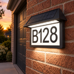 Three-Color Solar LED Address Plaque