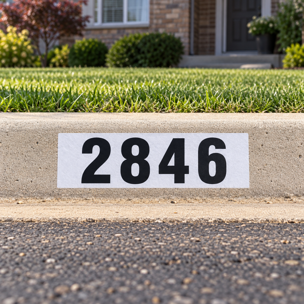 Custom Curb Address Decal