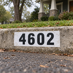 Custom Curb Address Decal