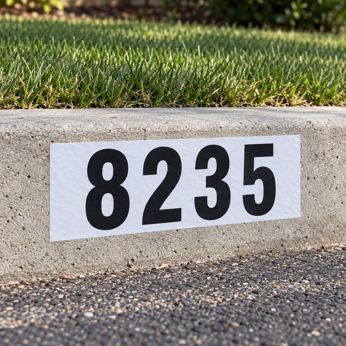 Custom Curb Address Decal
