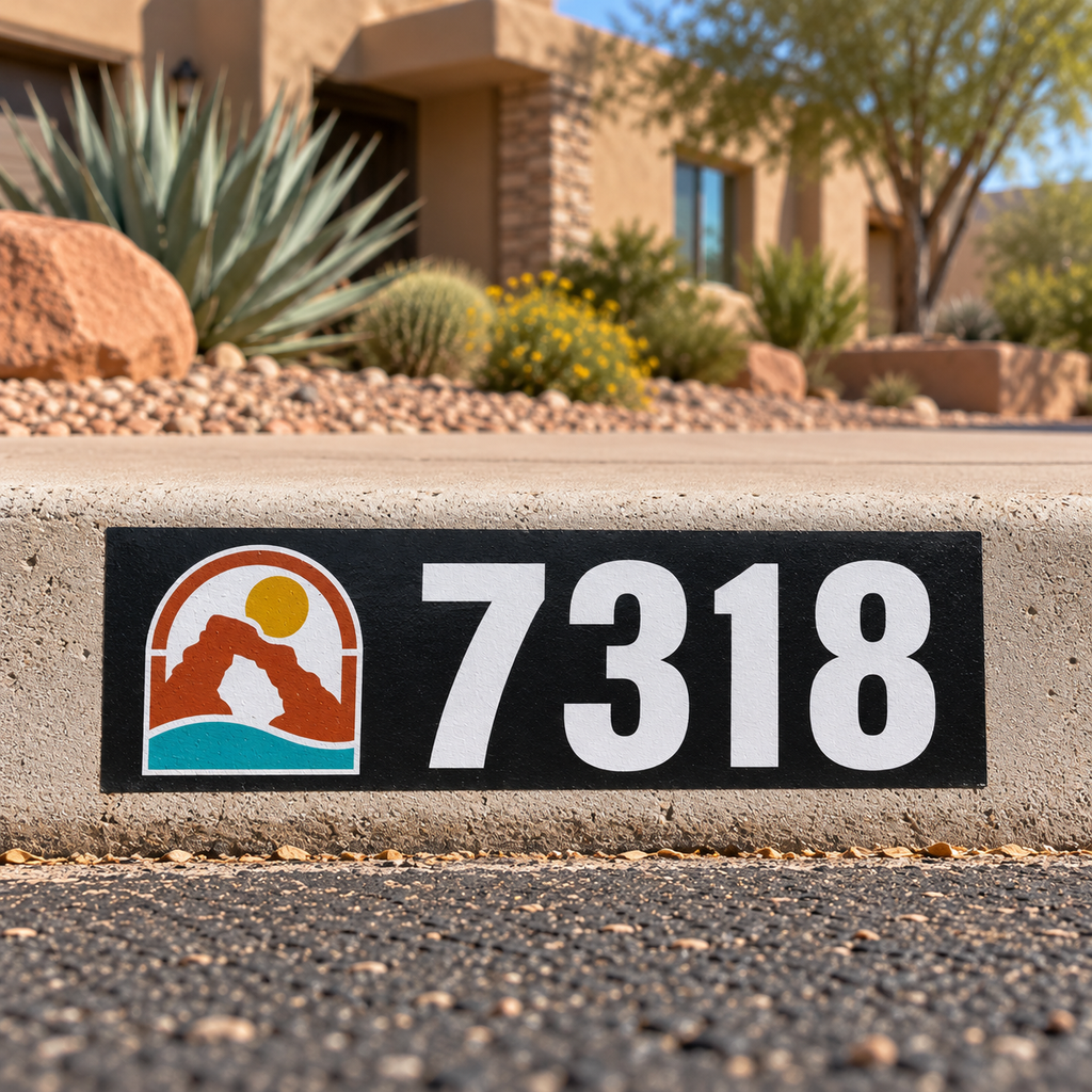 Custom Curb Address Decal