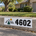 Custom Curb Address Decal