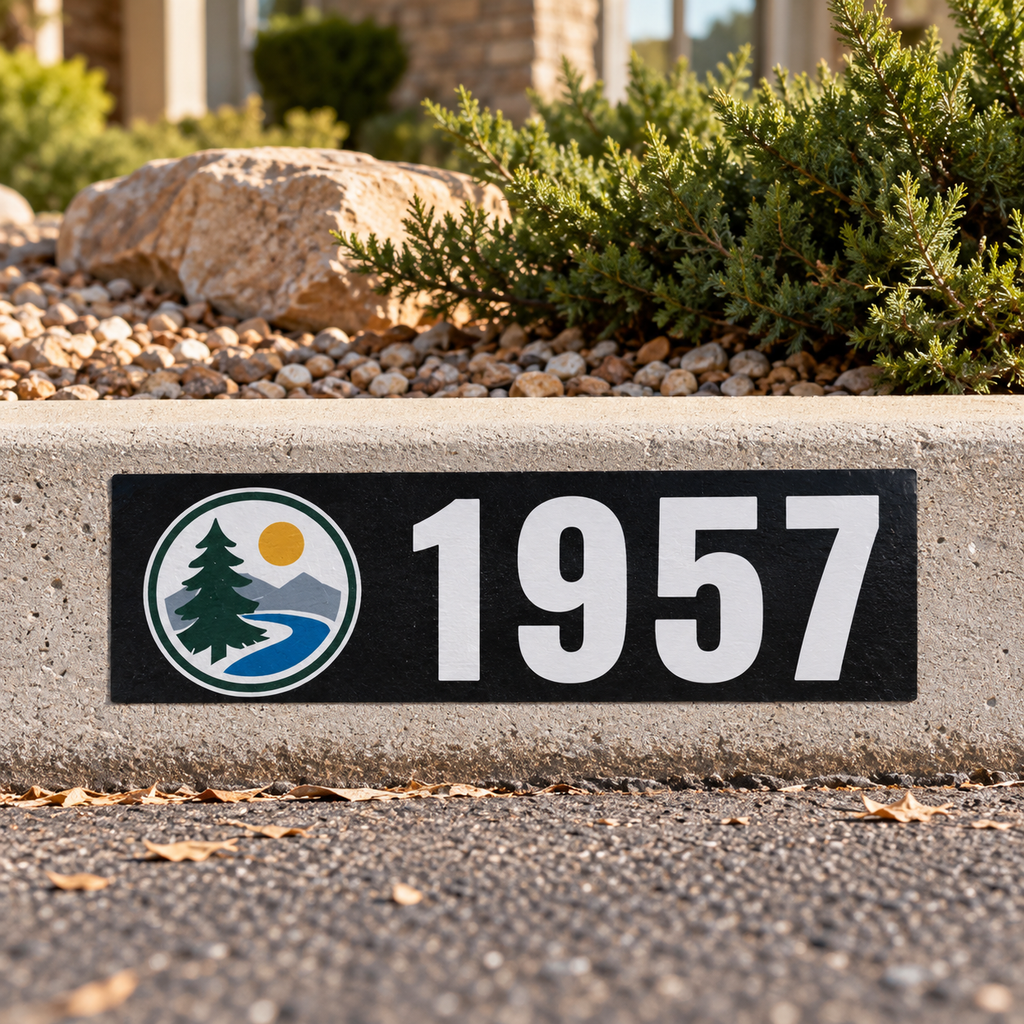 Custom Curb Address Decal
