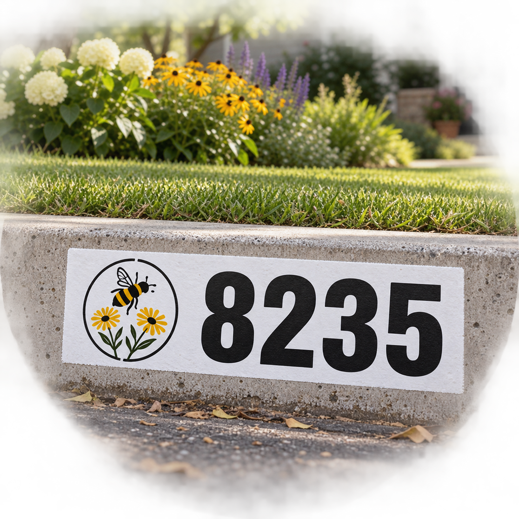 Custom Curb Address Decal