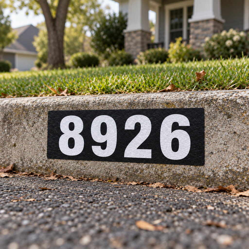 Custom Curb Address Decal