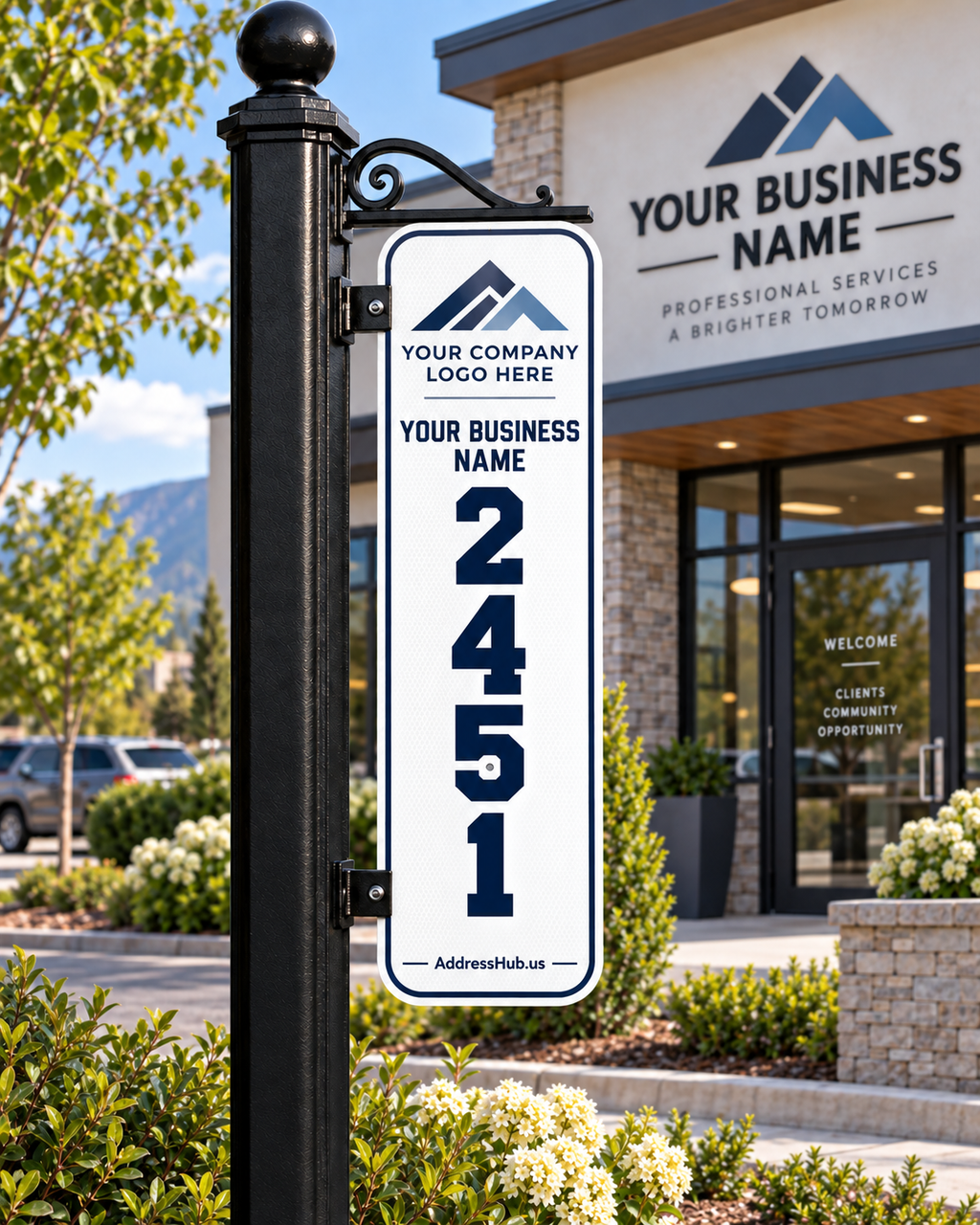 Reflective EMS Sign (Vertical)