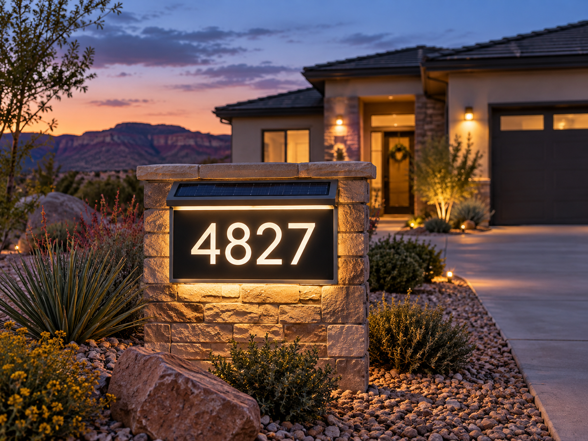 Solar Address Lights
