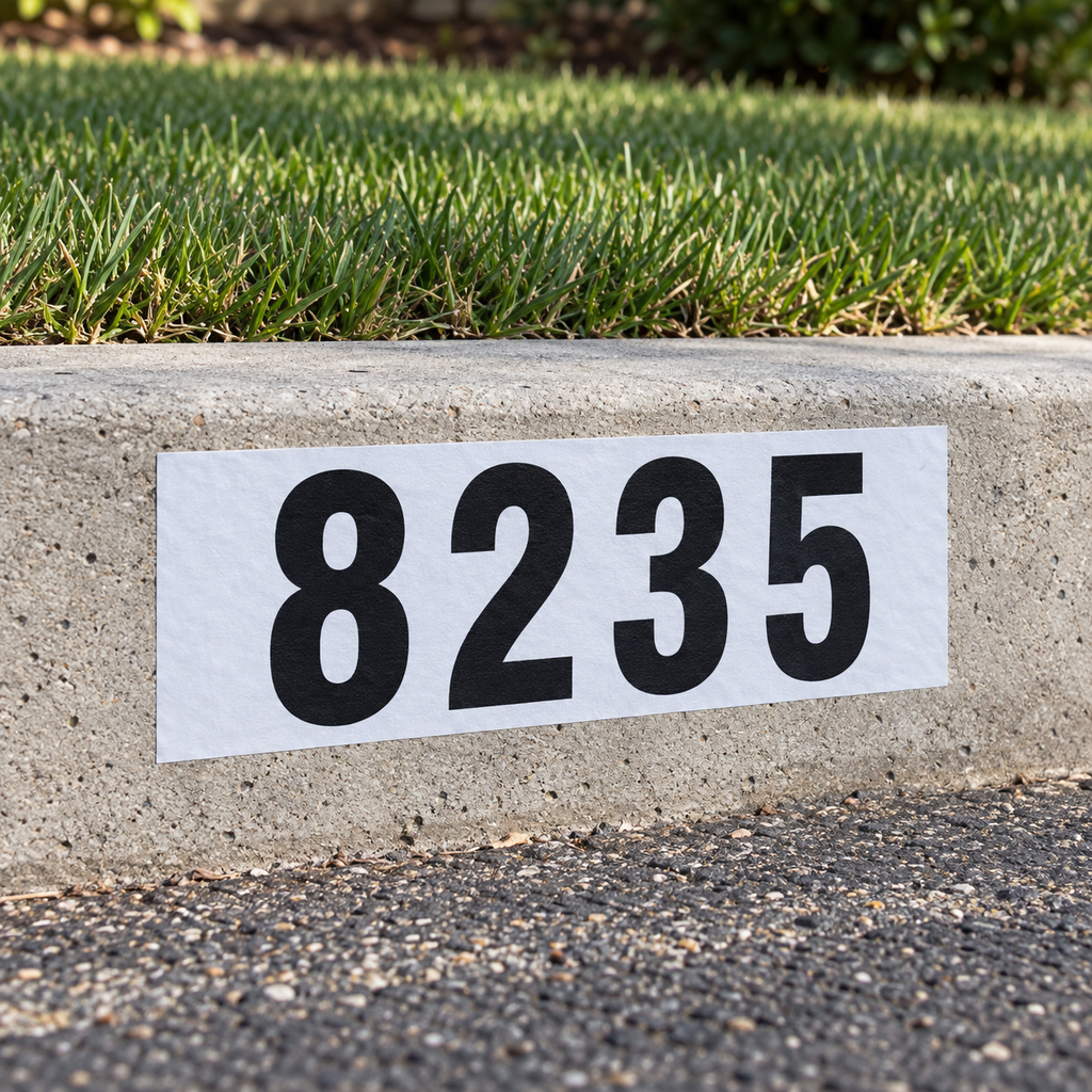 Custom Curb Address Decal