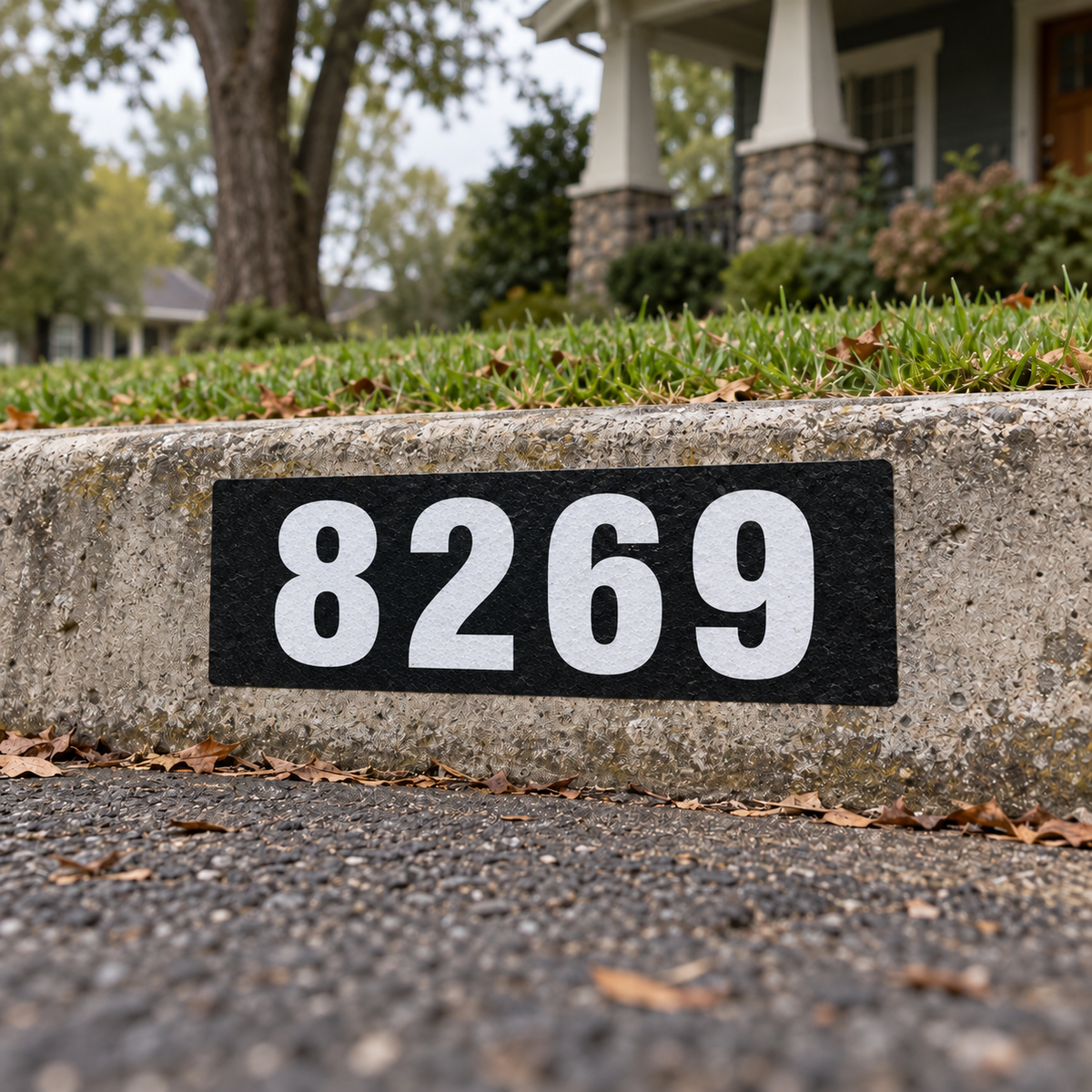 Custom Curb Address Decal